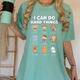 I Can Do Hard Things Children's Book Characters Women's Comfort Colors T-Shirt Violet