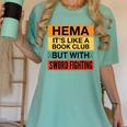 Hema Definition Like A Book Club With Swords Women's Comfort Colors T-Shirt Violet