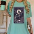 High Priestess Tarot Art Celestial Mystic Book Lover Women's Comfort Colors T-Shirt Violet High Priestess Tarot Art Celestial Mystic Book Lover Women's Comfort Colors T-Shirt Violet