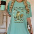 On My Way To Hoard Books And Cause Chaos Tom Foolery Women's Comfort Colors T-Shirt Violet On My Way To Hoard Books And Cause Chaos Tom Foolery Women's Comfort Colors T-Shirt Violet