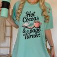 Hot Cocoa And a Page Turner Book Lovers Hot Chocolate Women's Comfort Colors T-Shirt Violet