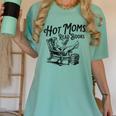 Hot Moms Read Books For Moms Book Lover Women's Comfort Colors T-Shirt Violet Hot Moms Read Books For Moms Book Lover Women's Comfort Colors T-Shirt Violet