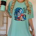 Hot Tea & Spicy Books Skeleton Reader Women's Comfort Colors T-Shirt Violet Hot Tea & Spicy Books Skeleton Reader Women's Comfort Colors T-Shirt Violet