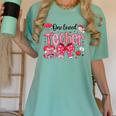 HUGvyn One Loved Teacher Valentine Book Heart Reading Bow Women's Comfort Colors T-Shirt Violet HUGvyn One Loved Teacher Valentine Book Heart Reading Bow Women's Comfort Colors T-Shirt Violet