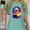 Humor Rubber Duck Reading Book Women's Comfort Colors T-Shirt Violet Humor Rubber Duck Reading Book Women's Comfort Colors T-Shirt Violet