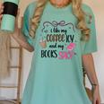 Iced Coffee & Reading Smut Books Girly Spicy Novels Women's Comfort Colors T-Shirt Violet Iced Coffee & Reading Smut Books Girly Spicy Novels Women's Comfort Colors T-Shirt Violet