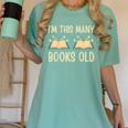 I'm This Many Books Old Read Book 2nd Birthday 2 Years Old Women's Comfort Colors T-Shirt Violet
