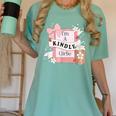 I'm A Kindle Girlie Book Lover Bookish Women's Comfort Colors T-Shirt Violet