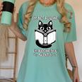 I’m Not Reading I’m Judging You Silently Fun Cat Book Lover Women's Comfort Colors T-Shirt Violet