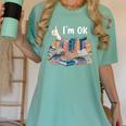 I'm OK Books Pile Books Stack Bibliophile Bookisk Women's Comfort Colors T-Shirt Violet I'm OK Books Pile Books Stack Bibliophile Bookisk Women's Comfort Colors T-Shirt Violet
