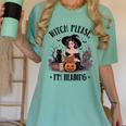 I'm Reading Halloween Witch Book Lover Women's Comfort Colors T-Shirt Violet