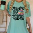 Imagine Being Afraid Of Drag Queens And Books Women's Comfort Colors T-Shirt Violet