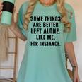 Introvert Antisocial Some Things Are Better Left Alone Women's Comfort Colors T-Shirt Violet Introvert Antisocial Some Things Are Better Left Alone Women's Comfort Colors T-Shirt Violet