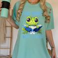 Introvert Herpetologists Amphibian Frog Lover Women's Comfort Colors T-Shirt Violet