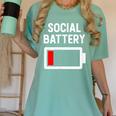 Introvert Low Social Battery Level Anti Social People Women's Comfort Colors T-Shirt Violet