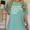 Introvert Pet Snake Owner Women's Comfort Colors T-Shirt Violet