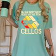 Im An Introvert Unless You Talk About Cellos Women's Comfort Colors T-Shirt Violet