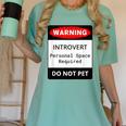 Introvert Warning Danger Do Not Pet Disturb Anti-Social Women's Comfort Colors T-Shirt Violet Introvert Warning Danger Do Not Pet Disturb Anti-Social Women's Comfort Colors T-Shirt Violet