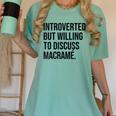 Introverted Macramé Knotter Macrame Introvert Women's Comfort Colors T-Shirt Violet Introverted Macramé Knotter Macrame Introvert Women's Comfort Colors T-Shirt Violet