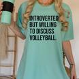 Introverted Volleyball Player Volleyball Introvert Women's Comfort Colors T-Shirt Violet
