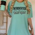 Introverted But Well-Read Book Lover Women's Comfort Colors T-Shirt Violet