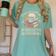 Introverted But Willing To Discuss Books Cozy Aesthetic Women's Comfort Colors T-Shirt Violet Introverted But Willing To Discuss Books Cozy Aesthetic Women's Comfort Colors T-Shirt Violet