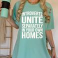 Introverts Unite Separately In Your Own Homes Women's Comfort Colors T-Shirt Violet Introverts Unite Separately In Your Own Homes Women's Comfort Colors T-Shirt Violet