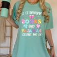 If It Involves Book And Pajamas Count Me In Bookworm Reading Women's Comfort Colors T-Shirt Violet If It Involves Book And Pajamas Count Me In Bookworm Reading Women's Comfort Colors T-Shirt Violet