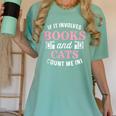 If It Involves Books And Cats Book Lover Women's Comfort Colors T-Shirt Violet