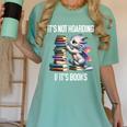 It's Not Hoarding If It's Books ShirtDragon Reading Book Women's Comfort Colors T-Shirt Violet
