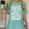 It's Not Hoarding Library Book Collecting Book Librarian Women's Comfort Colors T-Shirt Violet