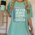 Never Judge a Book By Its Cover Women's Comfort Colors T-Shirt Violet
