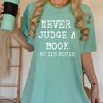 Never Judge a Book By Its Movie Women's Comfort Colors T-Shirt Violet Never Judge a Book By Its Movie Women's Comfort Colors T-Shirt Violet