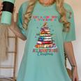 Just a Girl Who Loves Books All Booked For Christmas Women's Comfort Colors T-Shirt Violet Just a Girl Who Loves Books All Booked For Christmas Women's Comfort Colors T-Shirt Violet