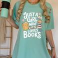 Just a Girl Who Loves Books Bookish Readers Book Lover Girls Women's Comfort Colors T-Shirt Violet Just a Girl Who Loves Books Bookish Readers Book Lover Girls Women's Comfort Colors T-Shirt Violet