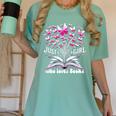 Just a Girl Who Loves Books Reading Book Butterfly Bookworm Women's Comfort Colors T-Shirt Violet Just a Girl Who Loves Books Reading Book Butterfly Bookworm Women's Comfort Colors T-Shirt Violet