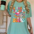 Just A Girl Who Loves Books Reading Cute Bookworm Girls Kids Women's Comfort Colors T-Shirt Violet