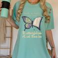 Just a Girl Who Loves Butterflies And Books Butterfly Women's Comfort Colors T-Shirt Violet