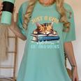 Just a Girl Who Loves Cats And Books Kitties Pet Art Lover Women's Comfort Colors T-Shirt Violet