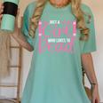 Just A Girl Who Loves To Read Book Lover Reading Books Women's Comfort Colors T-Shirt Violet