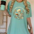 Just One More Chapter Book Lover Bookish Reading Skeleton Women's Comfort Colors T-Shirt Violet