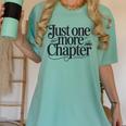 Just One More Chapter Book Lover Quote Reading Women's Comfort Colors T-Shirt Violet Just One More Chapter Book Lover Quote Reading Women's Comfort Colors T-Shirt Violet