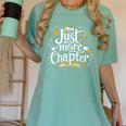 Just One More Chapter Bookish Book Reading Lover Heart Women's Comfort Colors T-Shirt Violet