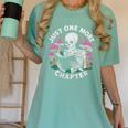 Just One More Chapter Mushrooms Gothic Skeleton Book Lover Premium Women's Comfort Colors T-Shirt Violet Just One More Chapter Mushrooms Gothic Skeleton Book Lover Premium Women's Comfort Colors T-Shirt Violet