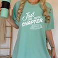 Just One More Chapter Read Reading Librarian Book Men Women Women's Comfort Colors T-Shirt Violet