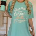 Just One More Chapter Reading Book Lover Bibliophile Women's Comfort Colors T-Shirt Violet