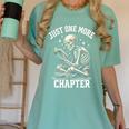 Just One More Chapter Reading Skeleton Book Lover Premium Tri-Blend Women's Comfort Colors T-Shirt Violet Just One More Chapter Reading Skeleton Book Lover Premium Tri-Blend Women's Comfort Colors T-Shirt Violet