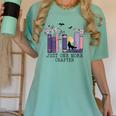 Just One More Chapter Romantasy Book Dragon Bookworm Bookish Women's Comfort Colors T-Shirt Violet