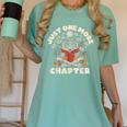 Just One More Chapter Skeleton Reading Book Lover Women's Comfort Colors T-Shirt Violet