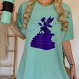 Kawaii Fairy Bookish Book Lover Library Read Women's Comfort Colors T-Shirt Violet